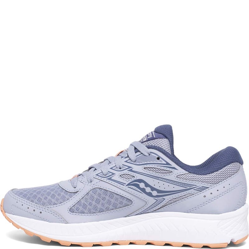 Saucony womens Cohesion 13 Running Shoe, Alloy/Coral/Sky, 8.5 US - Image 4